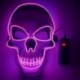 Szín: rózsaszín - Halloween Demon Punk Koponya Izzó maszk Neon LED Fények Halloween Party Cosplay Jelmez Maszk