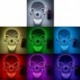 Szín: rózsaszín - Halloween Demon Punk Koponya Izzó maszk Neon LED Fények Halloween Party Cosplay Jelmez Maszk