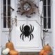 Szín: stílus 5 - Függő 1 db Halloween nem szőtt szövet ajtó függő dekoráció kísértetház denevér boszorkány