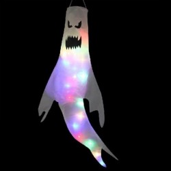 Szín: világító szellem1 - LED villogó fény Szellem Izzó boszorkánysapka Halloween party dekorációs fesztivál