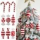 Szín: cukorka 2 - Többstílusú Aranyos cukorka vesszők karácsonyi labdák karácsonyfadíszek 2023 függő díszek Navidad