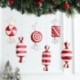 Szín: cukorka 2 - Többstílusú Aranyos cukorka vesszők karácsonyi labdák karácsonyfadíszek 2023 függő díszek Navidad