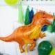 Szín: mennydörgés sárkány - 1db dinoszaurusz lufi sétáló dinoszaurusz 18 hüvelykes dinoszaurusz kerek fólia lufi