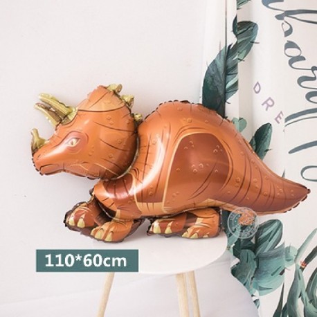 Szín: Triceratops - 1db dinoszaurusz lufi sétáló dinoszaurusz 18 hüvelykes dinoszaurusz kerek fólia lufi rajzfilm