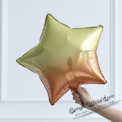 Szín: gradiens sárga - 10 db 18 hüvelykes színátmenet/macaron/tiszta színű csillaglufi esküvői születésnapi parti