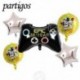 Szín: 0 stílus1 6db - 1 készlet Gamepad fólia lufi Videojáték parti kellékek Fólia hélium globálisok 40 hüvelykes