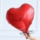 Piros szín - 10 db 18 hüvelykes több rózsa arany szív fólia léggömbök fém hélium globos esküvői parti díszek
