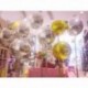 Szín: föld - 3 db Rose Gold 4D fólia lufi 18/22/32 hüvelykes hélium globos szivárvány fém ballon esküvői dekoráció