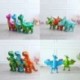 Szín: zöld dinoszaurusz - Nagy 4D sétáló dinoszaurusz léggömbök jura dinoszaurusz parti kellékek gyerekeknek