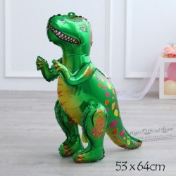 Szín: zöld Tyrannosaurus - Nagy 4D sétáló dinoszaurusz léggömbök jura dinoszaurusz parti kellékek gyerekeknek