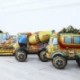 Szín: terepszínű autó - 4D álló mérnöki járművek fólia léggömbök mixer kamion kotrógép terepszínű autók