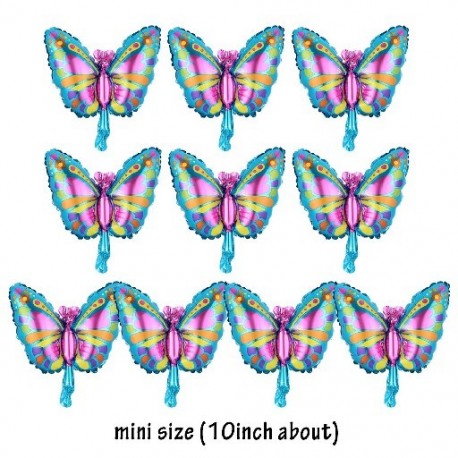 Szín: mini pillangó - 10 db Mini százszorszép fólia lufi Aranyos fehér százszorszép léggömbök gyerekeknek