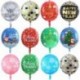 Szín: lézer disco - 3 db 4D 22 hüvelykes karácsonyi fólia léggömbök hélium globos karácsonyi dekoráció otthonra