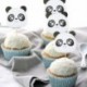 Szín: 5db 12 hüvelykes panda - Rajzfilm Panda fóliás léggömbök Rajzfilm Állatos léggömb Panda léggömb születésnapi
