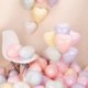 Szín: macaron fehér - 10db 10 hüvelykes szív lufi macaron színek latex lufi matt színű léggömb születésnapi parti
