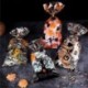 Szín: boo - 50 db aranyos átlátszó halloween-i trükk vagy csemege cukorka zacskók csavarokkal barkácsolj sütik Snack