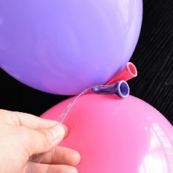 Szín: Léggömb lánc - PARTIGOS 5M műanyag léggömb lánc 410 lyukú PVC gumi esküvői buli születésnapi léggömbök