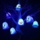 Szín: mosoly szellem - Aranyos színes Halloween Ghost Lights Függő LED lámpa Halloween otthoni szoba kerti dekorációi