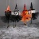 Szín: sütőtök 1 - Halloween fátyol babák dekorációk lógó szellem sütőtök fekete macska boszorkány medál