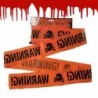 Szín: figyelmeztetés - Halloween figyelmeztető szalag Halloween dekorációs kellékek veszélyre figyelmeztető szalag