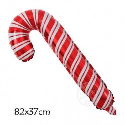 Szín: cukorka vesszők - 1 db Aranyos karácsonyi fólia lufi 4D Mikulás Elk Szarvas Léggömb karácsonyi díszek otthoni