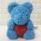Szín: kék - 25/40 cm Rózsa maci születésnapi Valentin-napi ajándék dekoráció esküvői ajándékok lányok hab örök