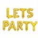 Szín: lehetővé teszi a parti aranyat - 9db/tétel 16 hüvelykes Lets Party ALOHA levél Lufi party dekoráció levél lufi