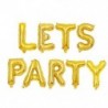 Szín: lehetővé teszi a parti aranyat - 9db/tétel 16 hüvelykes Lets Party ALOHA levél Lufi party dekoráció levél lufi