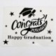 Szín: Fekete Graduation - 1db barkácsolás fekete arany matricák átlátszó buborékos lufi átlátszó esküvői téma