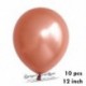 Szín: 10db latex 2 - 1 készlet 4D Rose Gold esküvői dekorációk léggömbök Fólia fémesen fényes csillaggömbök