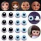 Szín: fekete-12mm - 6 mm 8 mm 10 mm 12 mm 14 mm kék fekete üveg szemek szemgolyó BJD babához DIY baba készítés