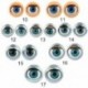 Szín: 15 - Doll Activity Eyes Doll Eye kiegészítők szempillákkal Doll Rolling Eyeballs Simulation Active Eyeball DIY Doll