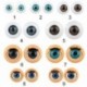 Szín: 16 - Doll Activity Eyes Doll Eye kiegészítők szempillákkal Doll Rolling Eyeballs Simulation Active Eyeball DIY Doll