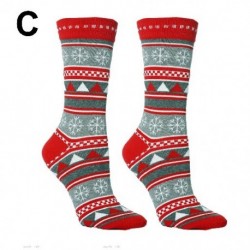 Szín: C - Karácsonyi ajándék vastagság pamut kötött karácsonyi vicces zokni Mikulás harisnya karácsonyi zokni Férfi