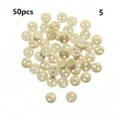 Szín: 5 - 50 db 4 mm-es cukorka színű mini gombok babacipők miniatűr műanyag csatok ruházat varrás csat ajándék