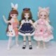 Szín: 1 - Új meglepetés ajándékba illesztett baba Kawaii képregény arc 1/6 Bjd Dolls Anime stílus