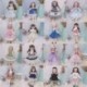 Szín: 14 - Új meglepetés ajándékba illesztett baba Kawaii képregény arc 1/6 Bjd Dolls Anime stílus