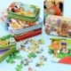 Szín: 2 - Varázslatos hobbi ajándék gyerekeknek Könnyű tárolás Vasdoboz Jigsaw Puzzle Oktatás Agy Fa