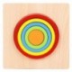 Szín: 1 - Színes gyermekajándékok Montessori Tangram 3D fa építő fa kirakós társasjáték geometriai kirakós játék