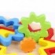Szín: 1 - Színes gyermekajándékok Montessori Tangram 3D fa építő fa kirakós társasjáték geometriai kirakós játék