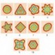 Szín: 1 - Színes gyermekajándékok Montessori Tangram 3D fa építő fa kirakós társasjáték geometriai kirakós játék
