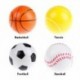 Szín: futball - 6 DB 6,3 cm-es gyerekeknek felnőttek PU hab puha baseball tenisz kosárlabda futball dekompressziós labda
