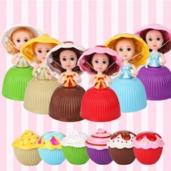 Fehér szín - Magic Girls játékok Illatos gyermekajándék Cupcake Princess deformálható péksütemény átalakított baba