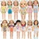 Szín: 16 - 48 stílusos úszóruha 18 hüvelykes lány babák New Born baba bikini készletek nyári ruhák 43 cm baba