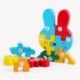 Szín: 2 - Dinoszaurusz játék gyerekeknek tipegő 2 3 4 éves puzzle fa 3D Montessori