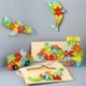 Szín: 4 - Dinoszaurusz játék gyerekeknek tipegő 2 3 4 éves puzzle fa 3D Montessori
