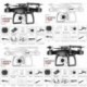 Szín: fekete-1080P - 360° Rollover 720P/1080P Légstabilitás Magasság Távirányító Repülőgép UAV RC Drone