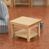 Dekor 1:12 barkácsjátékok miniatűr dohányzóasztal teaasztal bútor szimuláció babaház bútor fa bútor modell