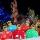 Szín: Piros Mikulás - Nagy PVC újévi ajándék felfújható játékok karácsonyfa karácsonyi díszek függő dísz