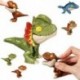 Szín: D - Ajándékok gyerekeknek izgul játék harapós kézdíszek Tyrannosaurus ujjjáték dinoszaurusz modell